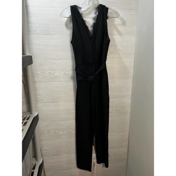 DO + BE - Lace Wrap V-Neck Jumpsuit‎ Small - Picture 2 of 7